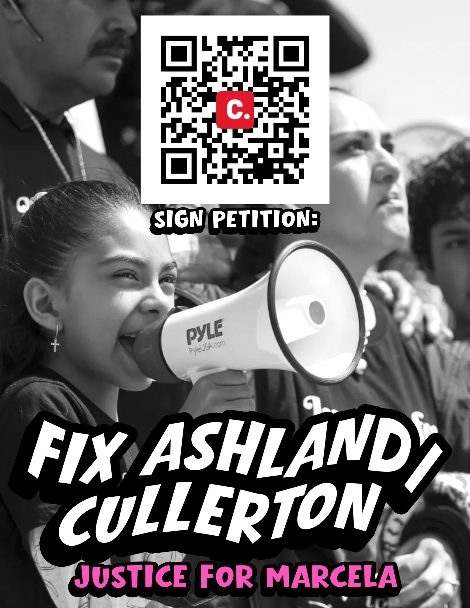 Sign the petition — Justice for Marcela poster