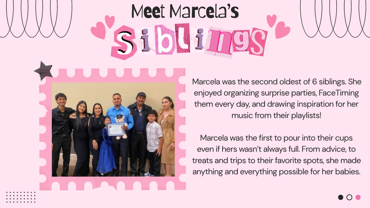 Marcela and her six siblings