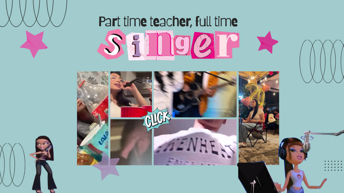 Marcela — part-time teacher, full-time singer